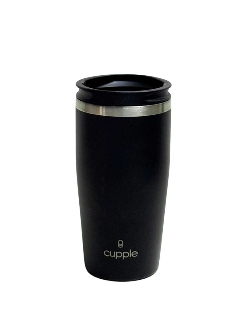 Black Pepper Coffee Cup + Lid