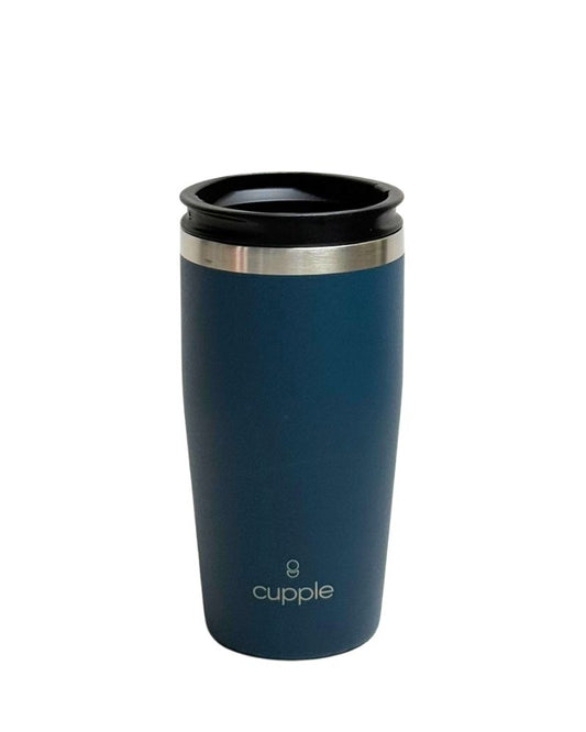 Midnight Blue Coffee Cup + Lid